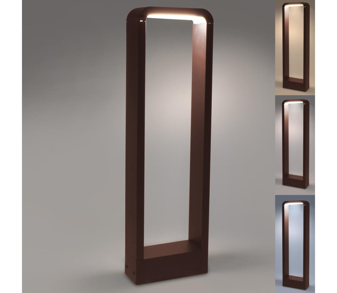 Brilagi - LED vonkajšie svietidlo BARI LED/7W/230V 3000/4000/6000K hnedé IP54 50 cm WO-HR60071-500-OEM-RUST