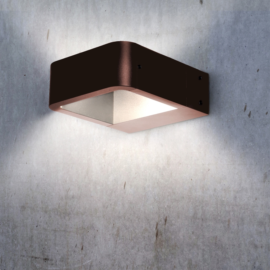 Brilagi - LED Vonkajšie nástenné svietidlo BARI LED/7W/230V 3000/4000/6000K hnedé IP54