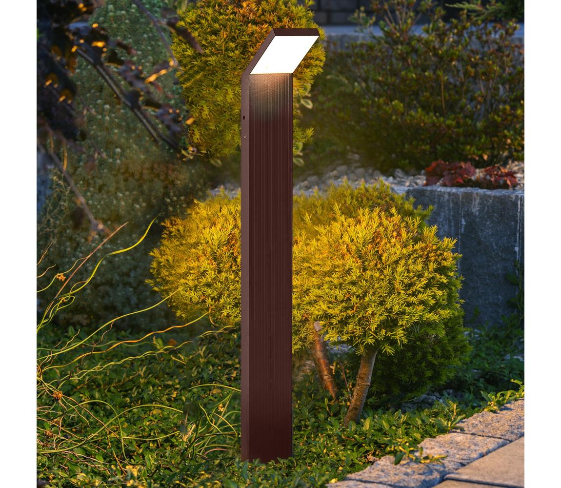 Brilagi - LED vonkajšie svietidlo RIANO LED/8W/230V hnedé IP65 80 cm WO-HR60142-800-OEM-RUST