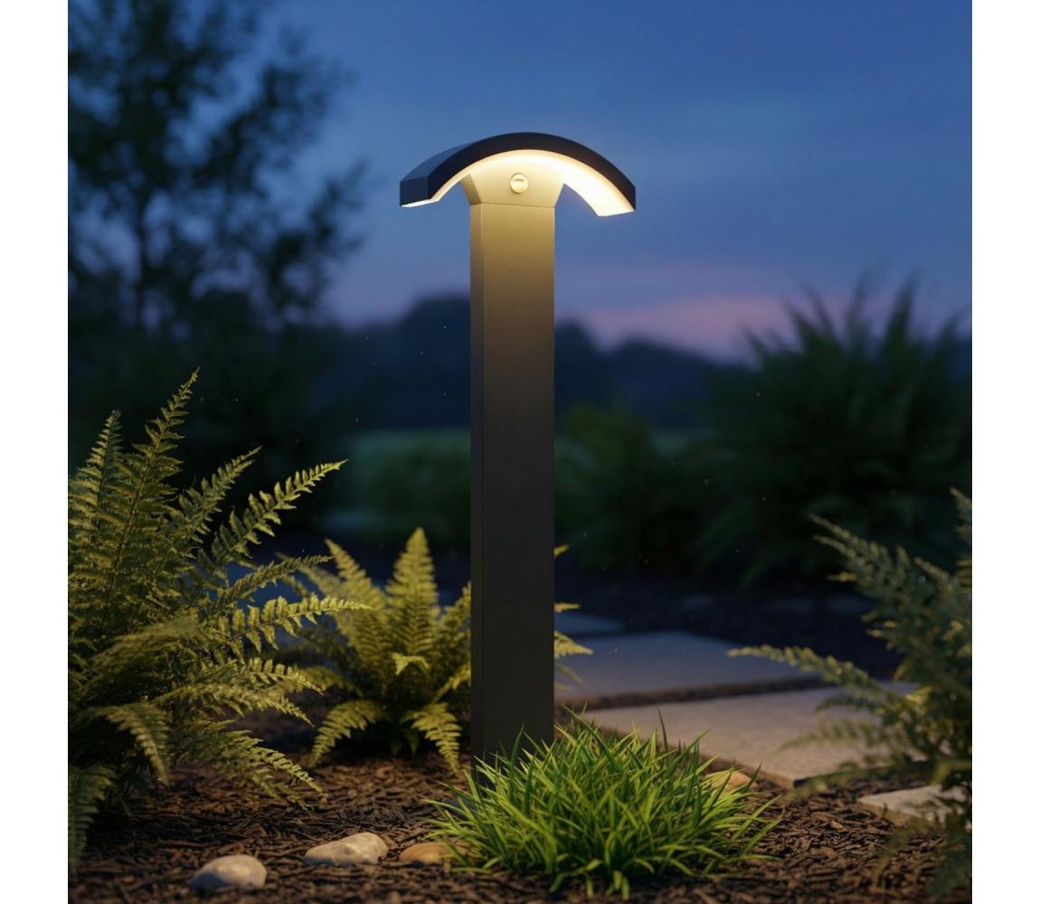 Brilagi - LED vonkajšie svietidlo s čidlom ARCELO LED/9W/230V 80 cm IP54 BRZP4021/PIR/800-AN
