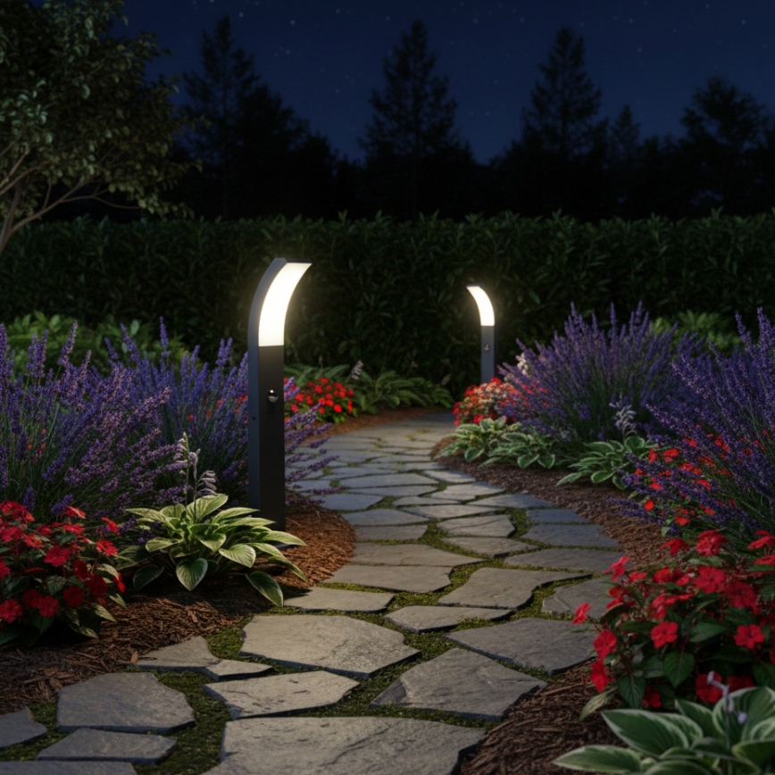 Brilagi - LED vonkajšie svietidlo s pohybovým čidlom ARCELO LED/9W/230V 50 cm IP44