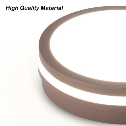 Brilagi - LED vonkajšie svietidlo so senzorom BENE LED/24W/230V pr. 26 cm hnedá IP54