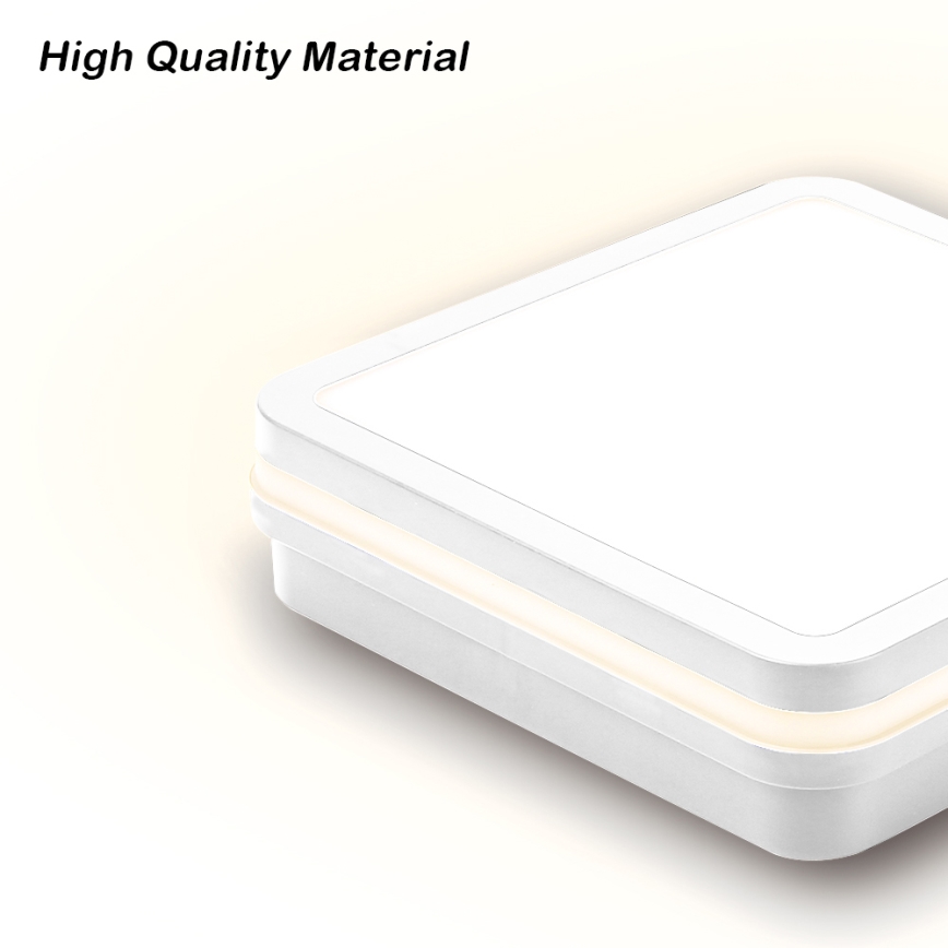 Brilagi - LED vonkajšie svietidlo so senzorom BENE LED/18W/230V 22x22 cm biele IP54