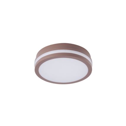 Brilagi - Vonkajšie LED stropné svietidlo BENE so senzorom LED/18W/230V, pr. 21,5 cm, hnedé, IP54