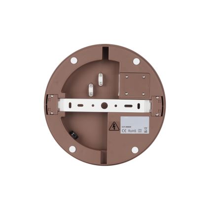 Brilagi - Vonkajšie LED stropné svietidlo BENE so senzorom LED/18W/230V, pr. 21,5 cm, hnedé, IP54