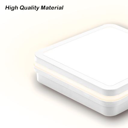 Brilagi - LED Vonkajšie svietidlo so senzorom BENE LED/24W/230V 26x26 cm biela IP54