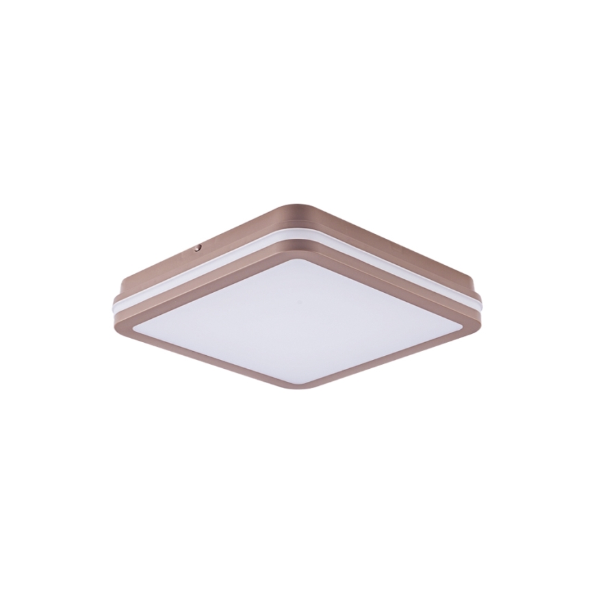 Brilagi - LED vonkajšie stropné svietidlo so senzorom BENE LED/24W/230V 26x26 cm hnedé IP54