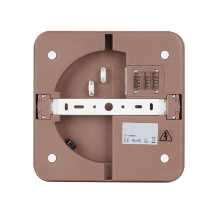 Brilagi - LED vonkajšie stropné svietidlo so senzorom BENE LED/24W/230V 26x26 cm hnedé IP54