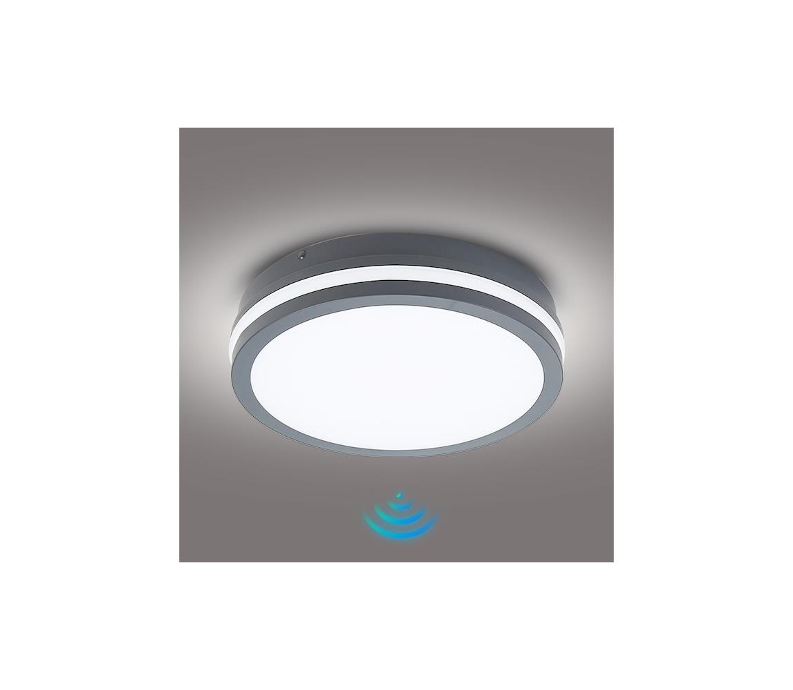 Brilagi - LED vonkajšie svietidlo so senzorom BENE LED/24W/230V priemer 26 cm IP54 BRI047