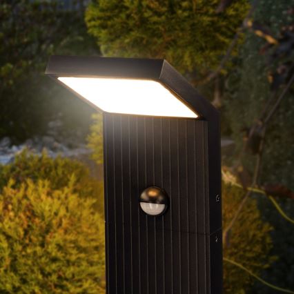 Brilagi - LED vonkajšie svietidlo so senzorom RIANO LED/8W/230V antracitové IP65