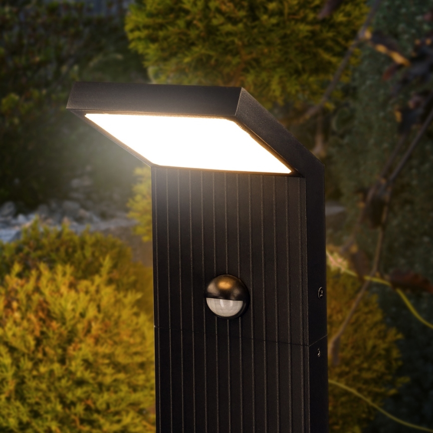 Brilagi - LED vonkajšie svietidlo so senzorom RIANO LED/8W/230V antracitové IP65