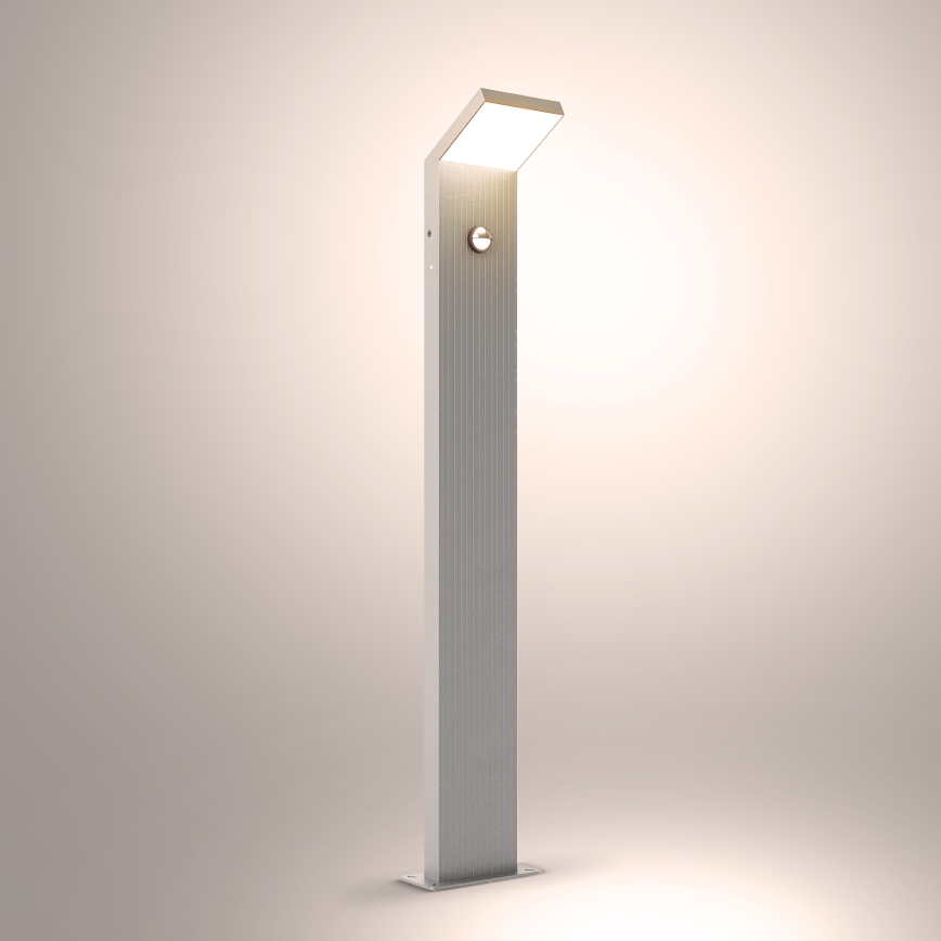 Brilagi - LED Vonkajšie svietidlo s pohybovým senzorom RIANO LED/8W/230V strieborné IP65