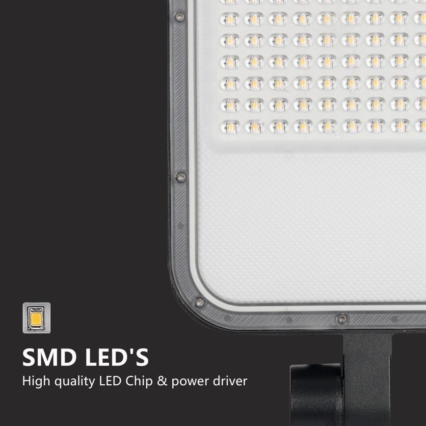 Brilagi - LED vonkajšia pouličná lampa so stĺpom a kĺbom 3 m URBANLIGHT LED/100W/230V čierna IP65