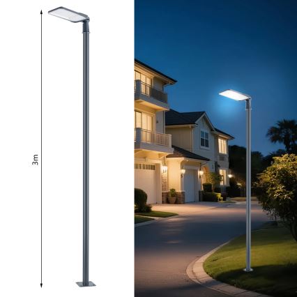 Brilagi - LED vonkajšie pouličné svietidlo so stĺpom a kĺbom 3 m URBANLIGHT LED/200W/230V antracit IP65