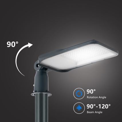 Brilagi - LED vonkajšia pouličná lampa so stĺpom a kĺbom 4 m URBANLIGHT LED/100W/230V antracit IP65