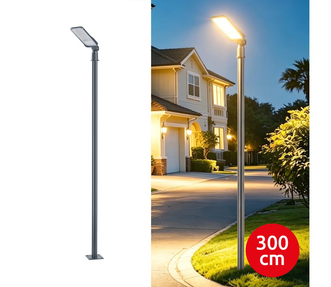 Brilagi - LED vonkajšie svietidlo so stĺpom a káblom 3 m URBANLIGHT LED/50W/230V antracit IP65 BG4760+BG1526