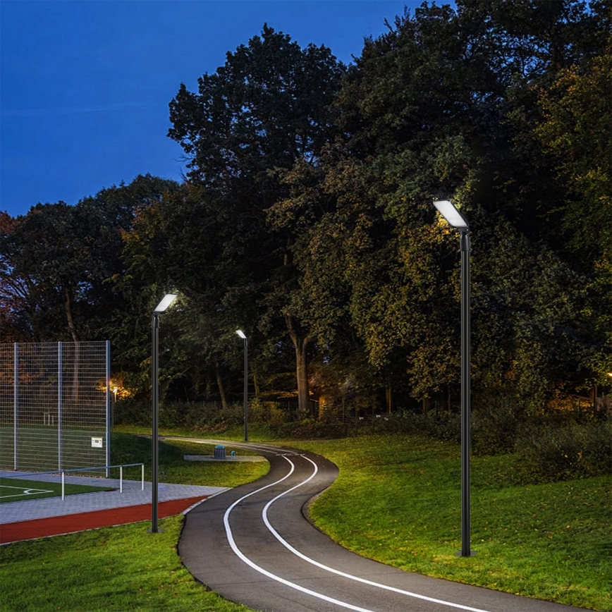 Brilagi - vonkajšie pouličné LED svietidlo so stĺpom a kĺbom 3 m URBANLIGHT LED/50W/230V čierne IP65