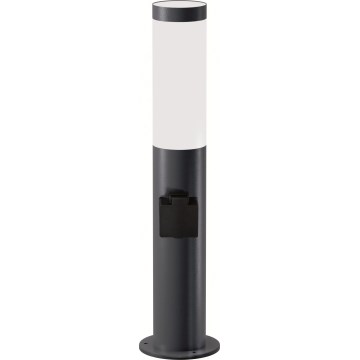 Brilagi - LED Vonkajšie svietidlo so zásuvkou ELIA 1xE27/7W/230V 4000K IP44 50 cm antracit