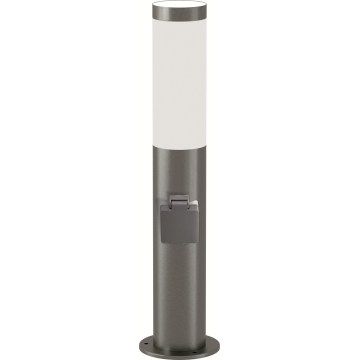 Brilagi - LED vonkajšie svietidlo so zásuvkou ELIA 1xE27/7W/230V 4000K IP44 50 cm matný chróm