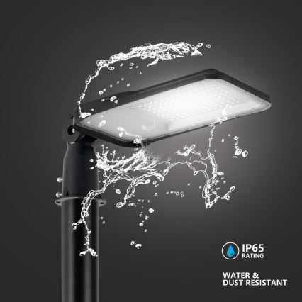 Brilagi - LED vonkajšia uliční lampa s kĺbom URBANLIGHT LED/100W/230V čierna IP65