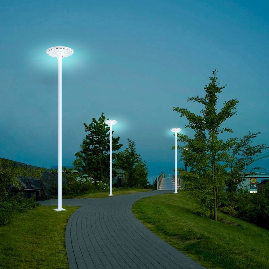 Brilagi - LED vonkajšie pouličné svietidlo so stĺpom 3 m URBANSPARK LED/120W/230V biela IP65