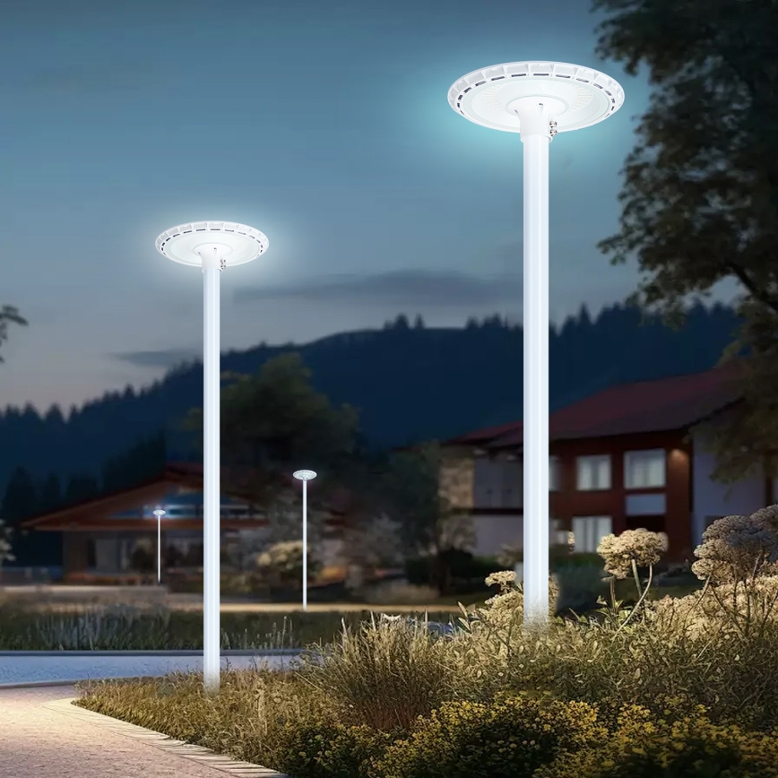 Brilagi - LED vonkajšie pouličné svietidlo so stĺpom 3 m URBANSPARK LED/120W/230V biela IP65