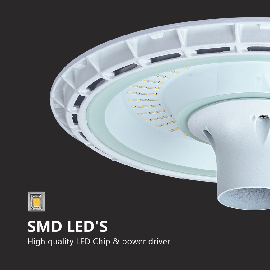 Brilagi - LED vonkajšie pouličné svietidlo so stĺpom 3 m URBANSPARK LED/120W/230V biela IP65
