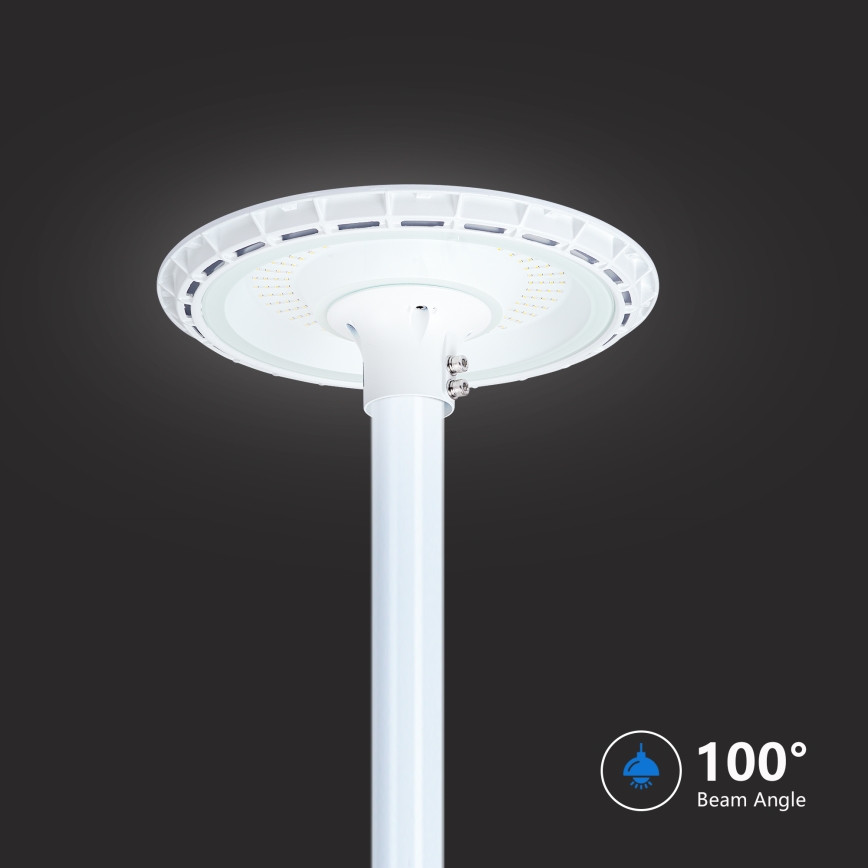 Brilagi - LED vonkajšie pouličné svietidlo so stĺpom 3 m URBANSPARK LED/120W/230V biela IP65