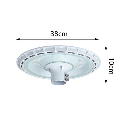 Brilagi - LED vonkajšie pouličné svietidlo so stĺpom 3 m URBANSPARK LED/120W/230V biela IP65