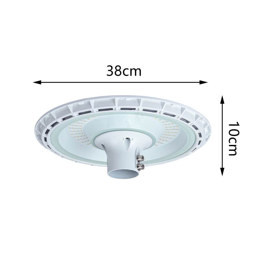 Brilagi - LED vonkajšie pouličné svietidlo so stĺpom 3 m URBANSPARK LED/120W/230V biela IP65