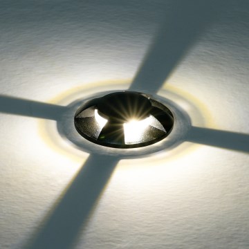 Brilagi - LED vonkajšie zapustené nájazdové svietidlo GROUNDRAY LED/1W/230V čierne IP67