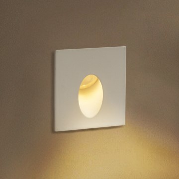 Brilagi - LED vonkajšie zapustené svietidlo STAIRDOT LED/2W/230V biele IP65 hranaté