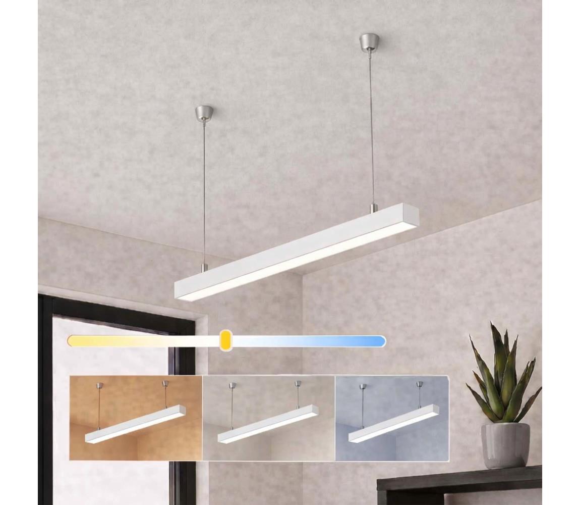 Brilagi - LED závesné svietidlo FULLDAY LED/10/15/20W/230V 2700/4000/6000K 60 cm biela 1xBG47308CCT_PW