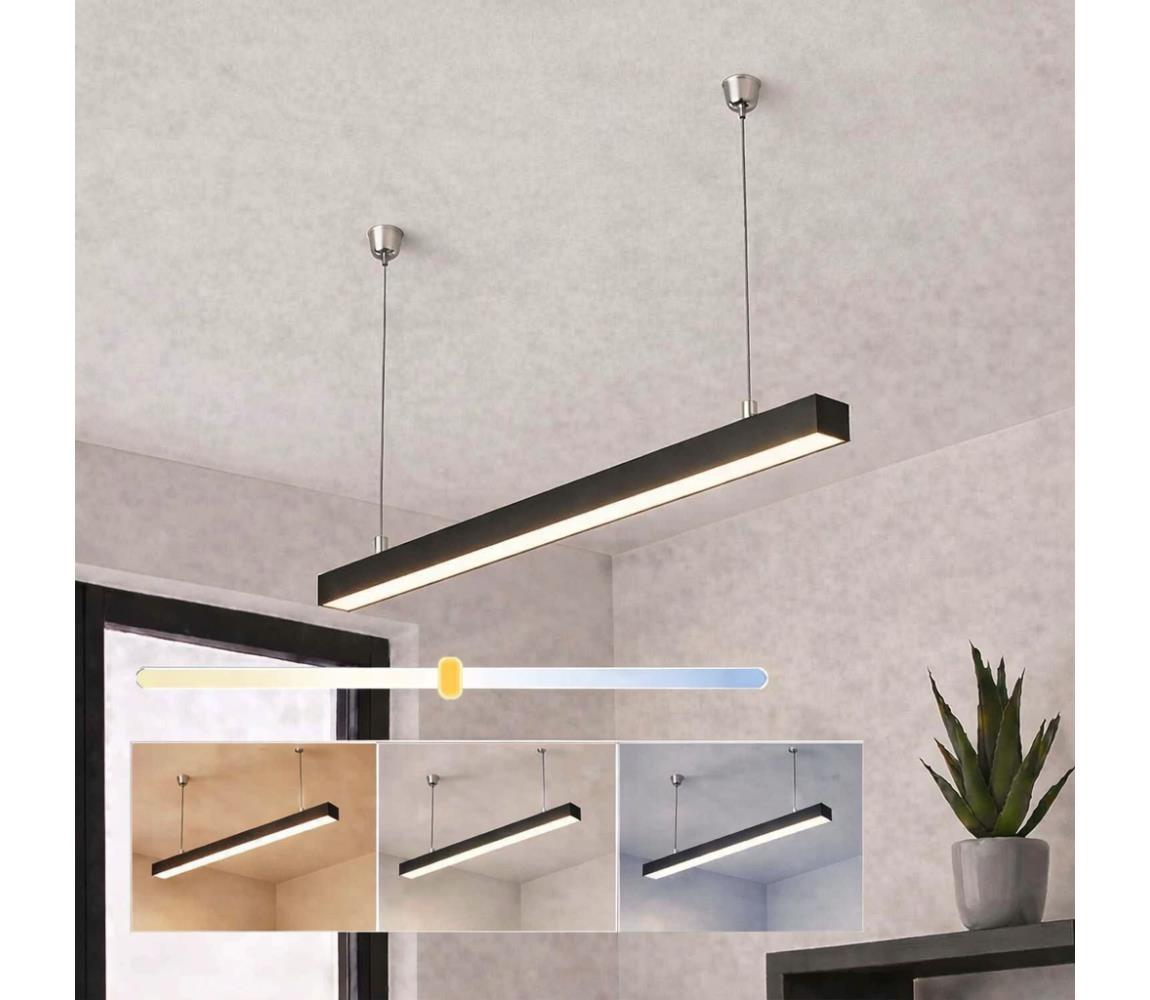 Brilagi- LED závesné svietidlo FULLDAY LED/20/30/40W/230V 2700/4000/6000K 120cm čierna 1xBG47313CCT_PW