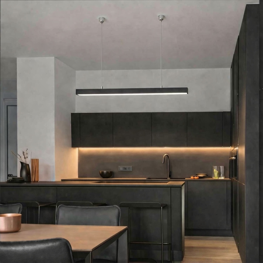 Brilagi - LED závesné svietidlo FULLDAY LED/20/30/40W/230V 2700/4000/6000K 120 cm čierna