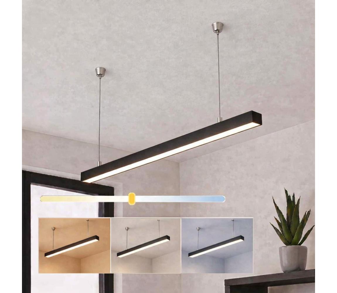 Brilagi- LED závesné svietidlo FULLDAY LED/30/40/50W/230V 2700/4000/6000K 150 cm čierne 1xBG47317CCT_PW