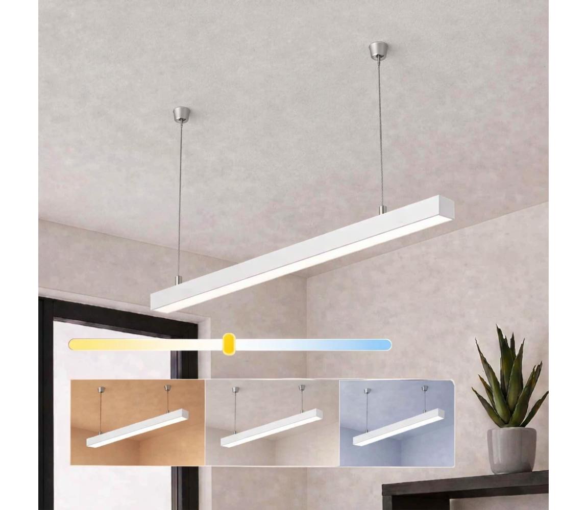 Brilagi - LED závesné svietidlo FULLDAY LED/30/40/50W/230V 2700/4000/6000K 150cm biele 1xBG47316CCT_PW