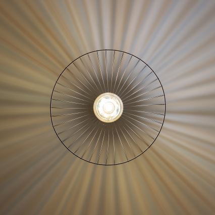 Brilagi - LED závesné svietidlo na lanku CERIA WIRE 1xE27/40W/230V pr. 45 cm čierne