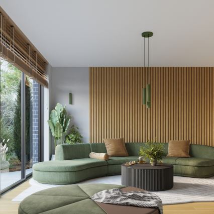 Brilagi - LED závesné svietidlo na lanku CRESTO 3xGU10/10W/230V zelené