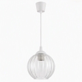 Brilagi - LED závesné svietidlo na lanku RETRO GLASS 1xE27/60W/230V pr. 18 cm biela/číra