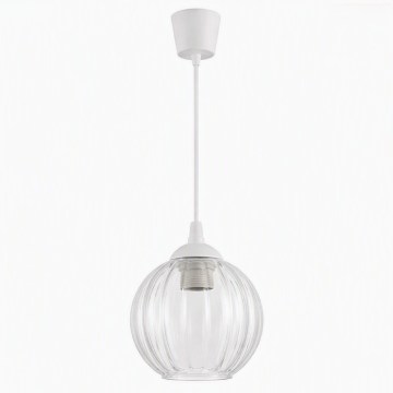 Brilagi - LED závesné svietidlo na lanku RETRO GLASS 1xE27/60W/230V pr. 18 cm biela/číra