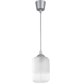 Brilagi - LED závesné svietidlo na lanku RETRO GLASS, 1xE27/60W/230V, priemer 14 cm, strieborná/biela