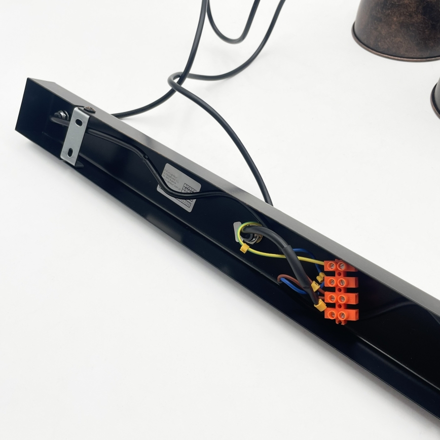 Brilagi - LED závesné svietidlo RIDDY na lanku 3xE27/60W/230V medená/patina