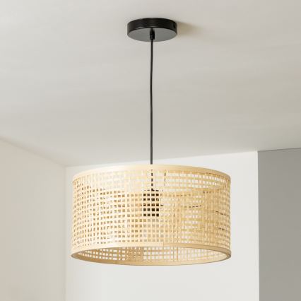 Brilagi - LED závesný luster CERIA BOHO na lanku 1xE27/40W/230V priemer 25 cm, bambus