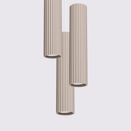 Brilagi - LED závesný luster CRESTO 3xGU10/10W/230V taupe