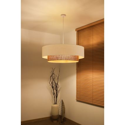 Brilagi - LED závesný luster na lane BOHO STYLE, 3× E27 (max. 15 W), 230 V, priemer 80 cm
