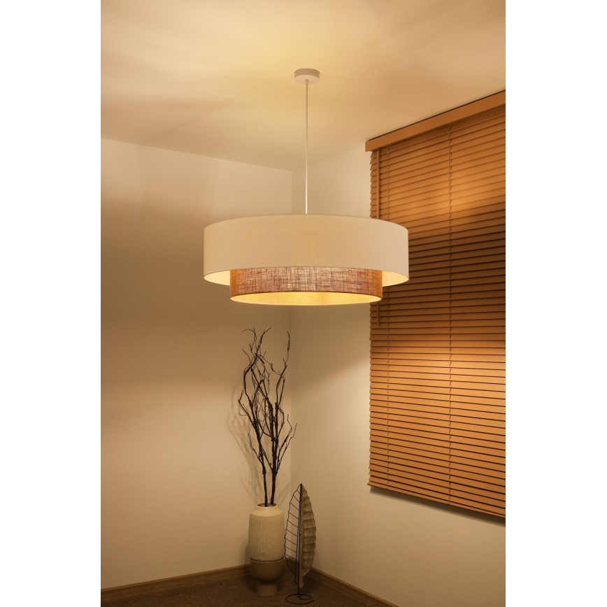Brilagi - LED závesný luster na lane BOHO STYLE, 3× E27 (max. 15 W), 230 V, priemer 80 cm