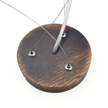 Brilagi - LED závesný luster na lane CARVALHO SMOKEY 3xE27/60W/230V dub pr. 47,5 cm