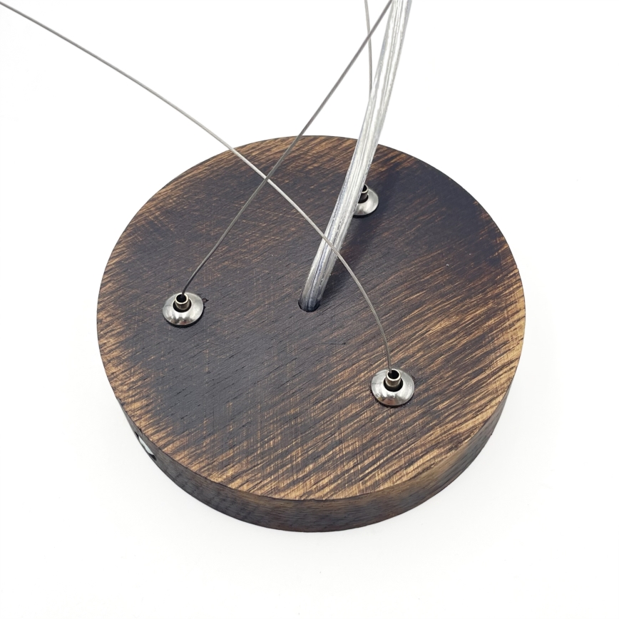 Brilagi - LED závesný luster na lane CARVALHO SMOKEY 3xE27/60W/230V dub pr. 47,5 cm