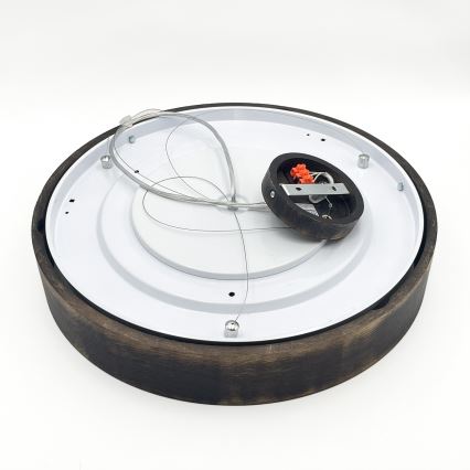 Brilagi - LED závesný luster na lane CARVALHO SMOKEY 3xE27/60W/230V dub pr. 47,5 cm